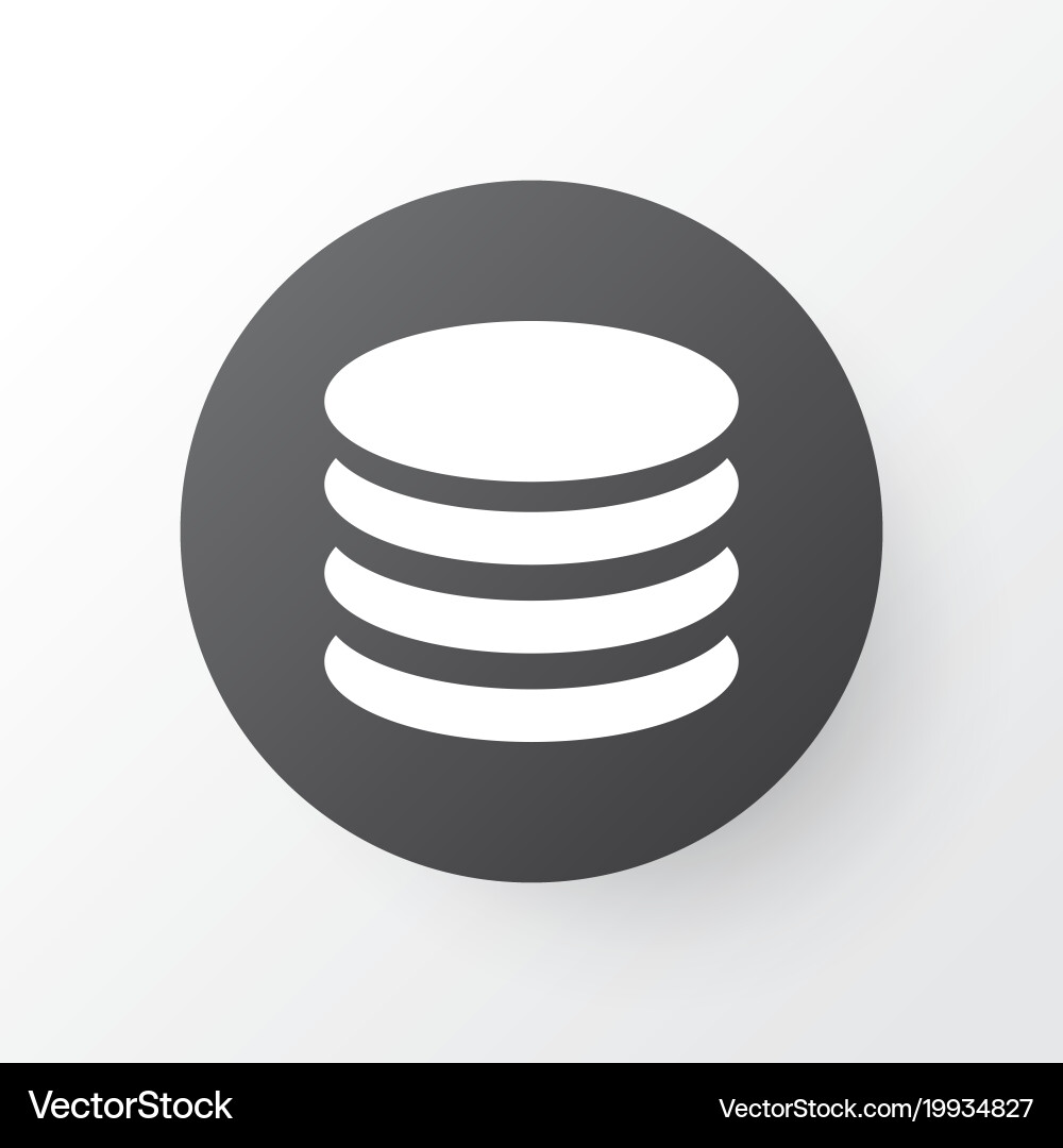 Database icon symbol premium quality isolated db vector image