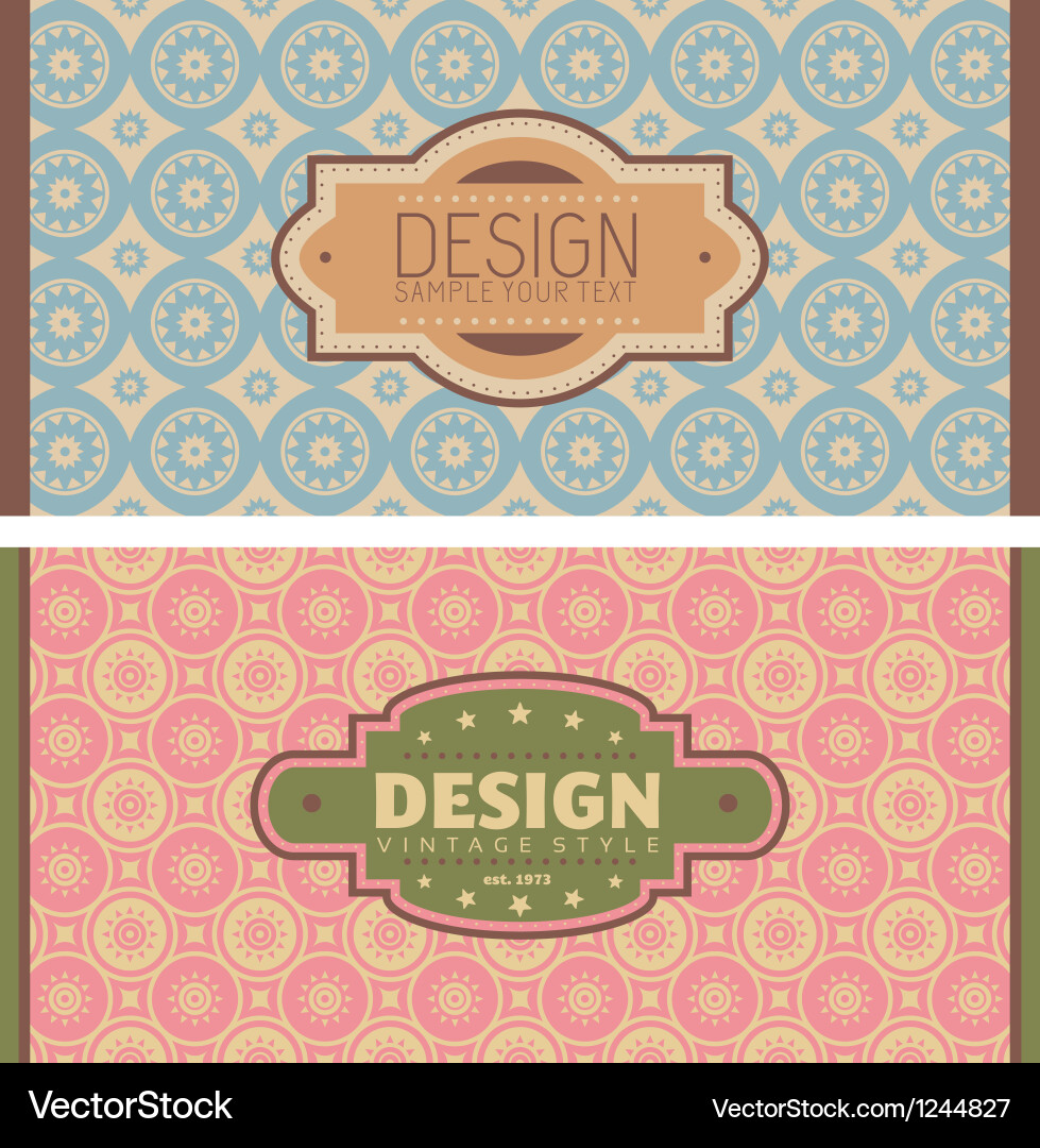 Frames in retro style vector image