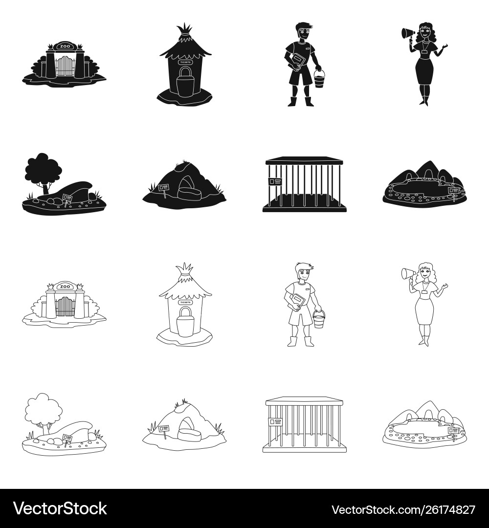 Isolated object nature and fun icon set vector image