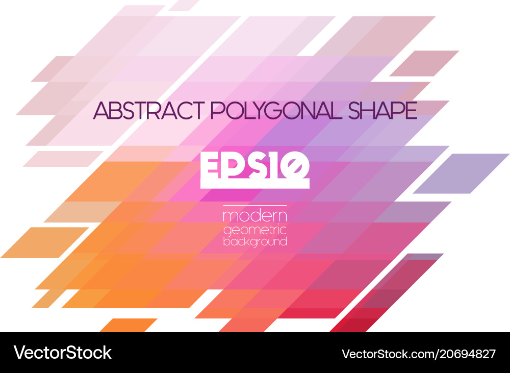 Isometric Geometric Pattern Vector Image