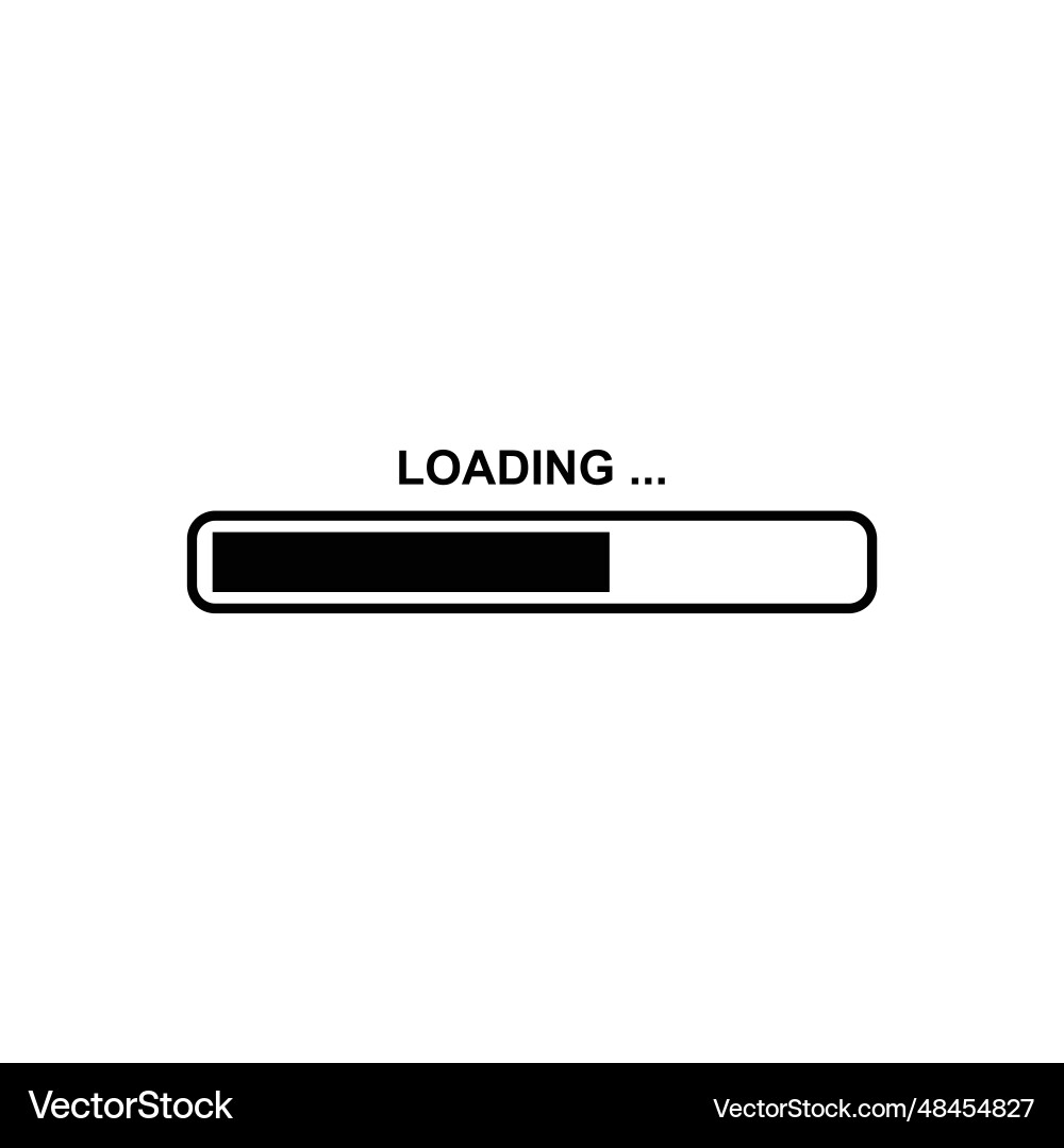 Loading flat style icon Vector Image