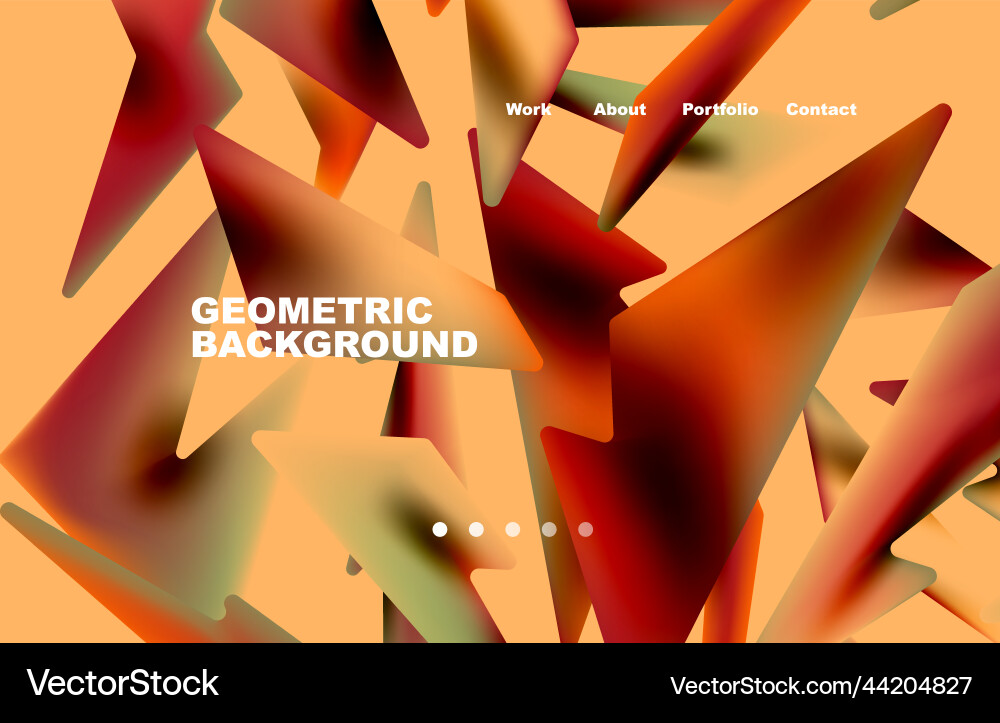 Shards shape composition abstract background web vector image