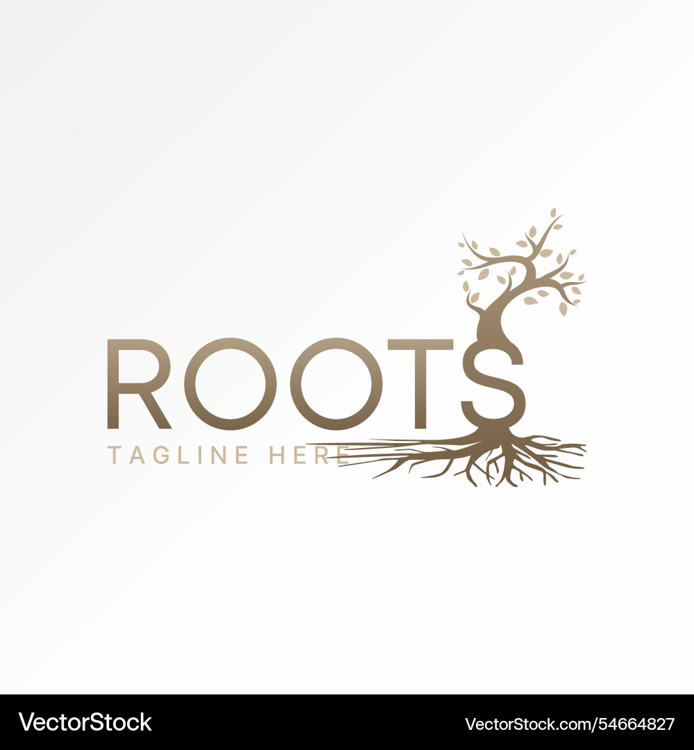 Text roots initial s font garden botany nature Text roots initial s font garden botany nature vector image