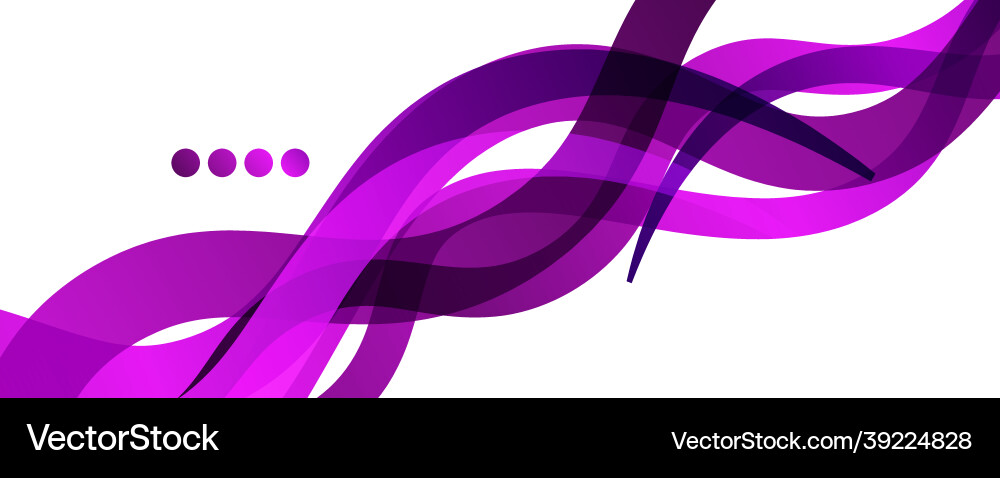 Abstract background - transparent overlapping wavy Vector Image