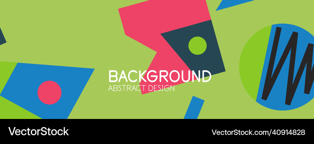 Abstract background with blocks lines geometric Vector Image
