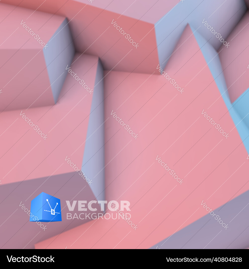 Abstract background with rose quartz and serenity vector image
