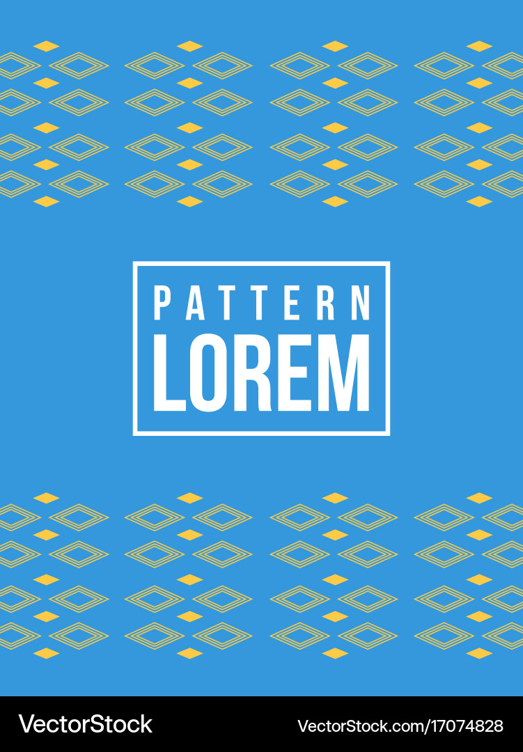 Blue background pattern style collection Vector Image