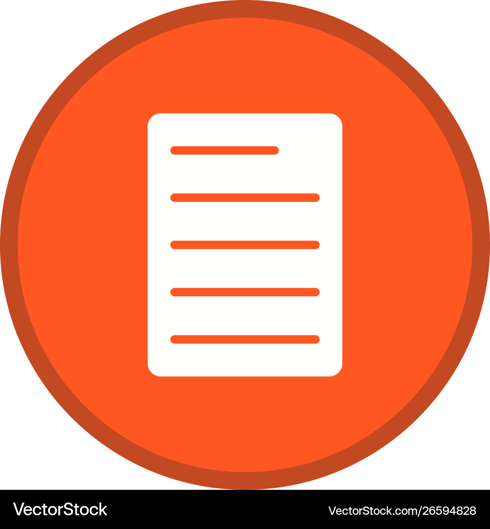 Document glyph multi color background vector image