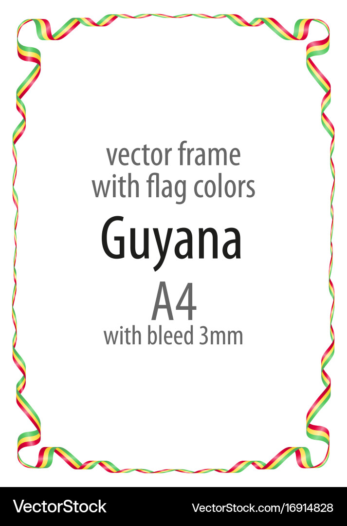Frame and border of ribbon with the colors vector image