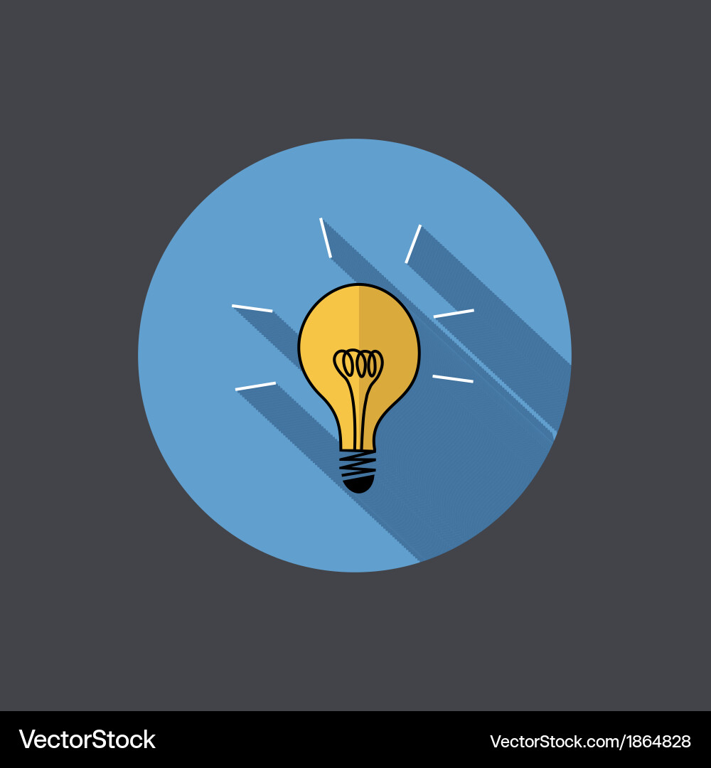 Moderne flache Idee Kreis Symbol eps10 Vektorbild