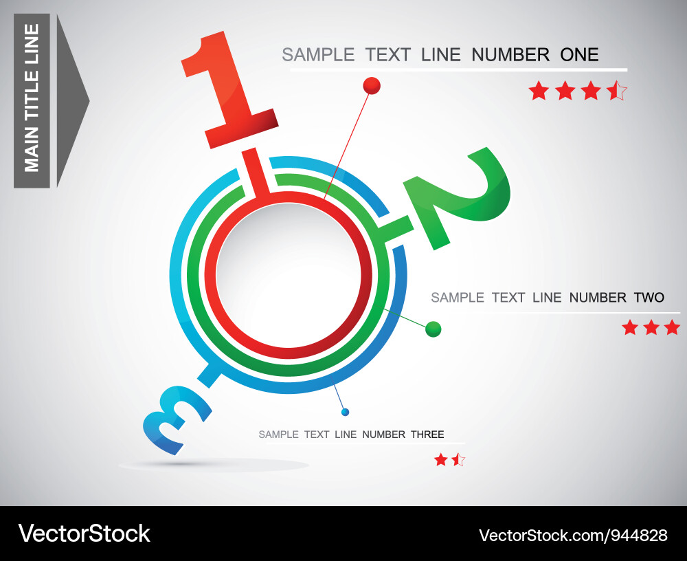 Numeral Rating Display vector image