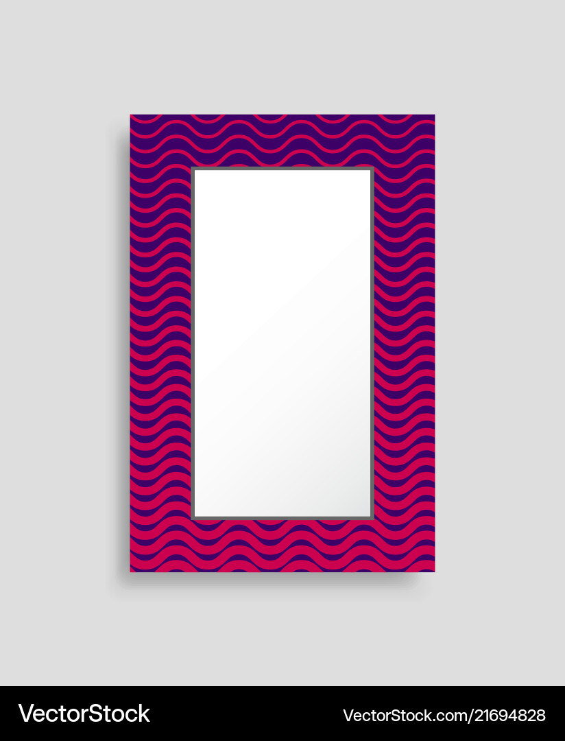 Rectangular frame colorful vector image