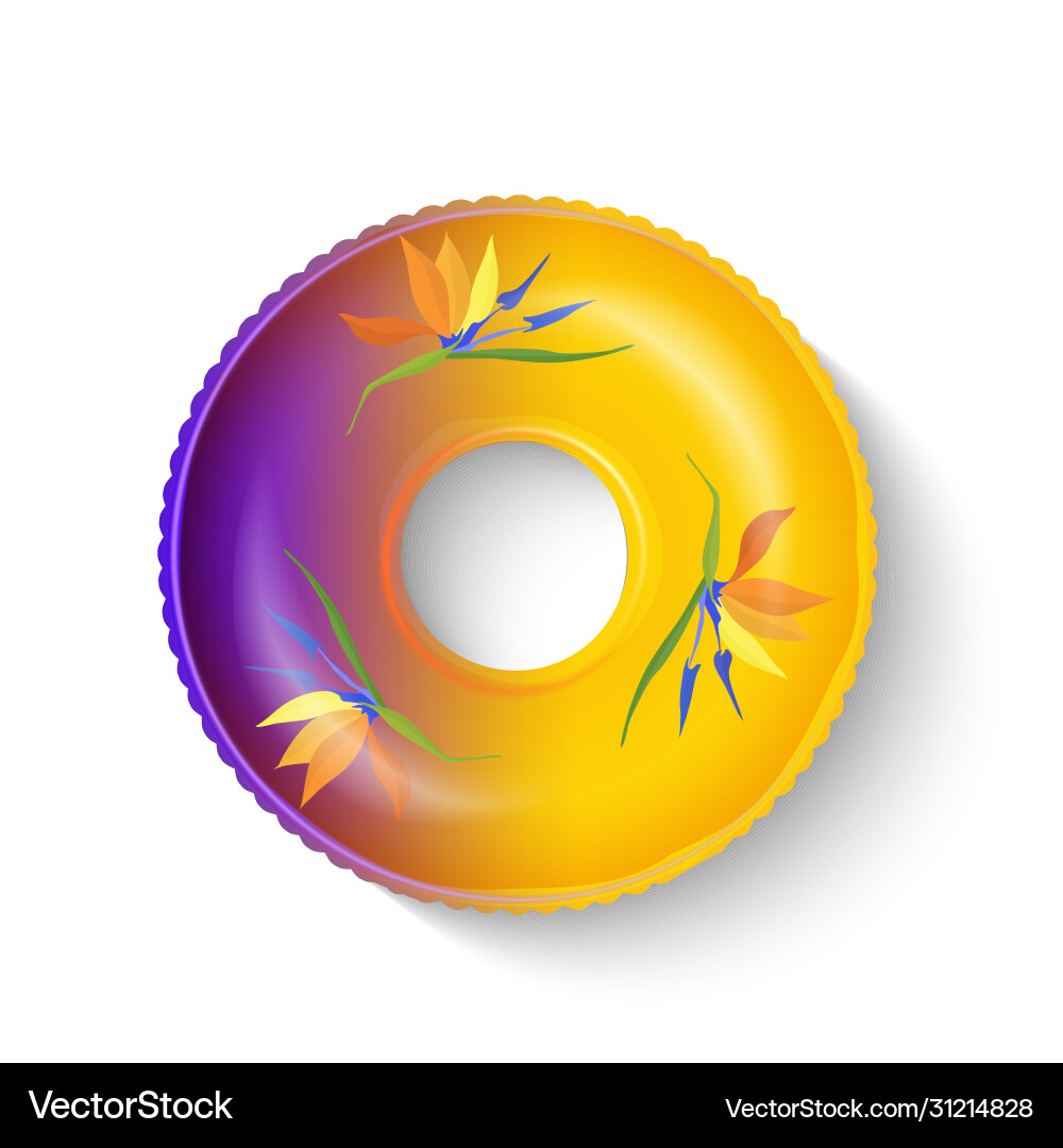 Unicorn inflatable pool float Unicorn inflatable pool float vector image
