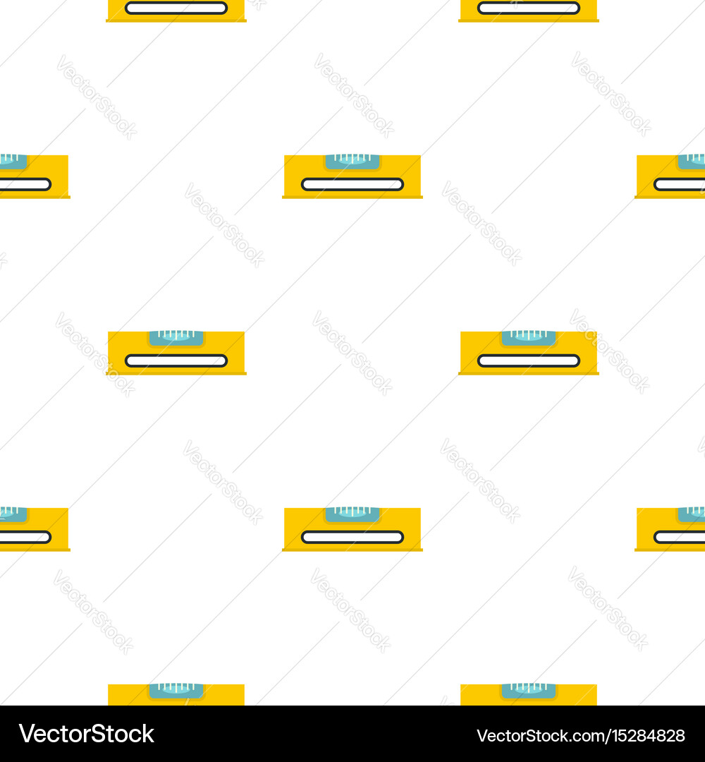 Yellow working tool bubble level pattern seamless vector image