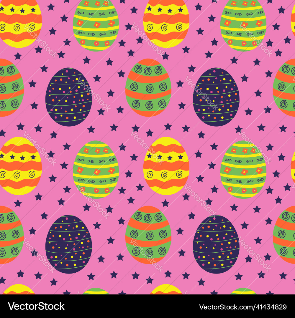 A set of seamless egg patterns with pattern A set of seamless egg patterns with pattern Vector Image