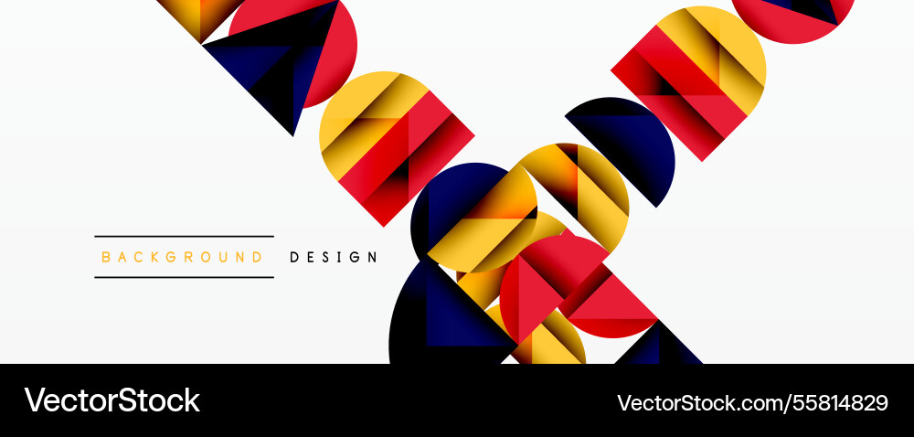 Abstract geometric pattern with intersecting vector image