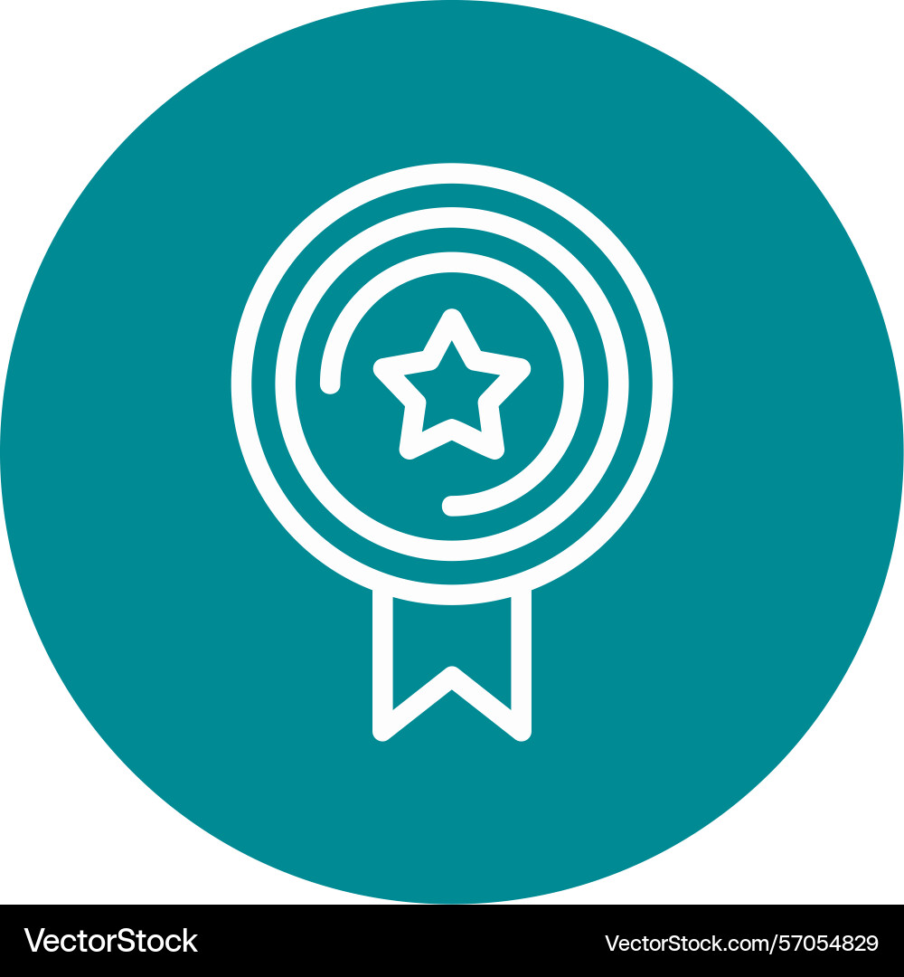 Badge line circle style icon design Vector Image