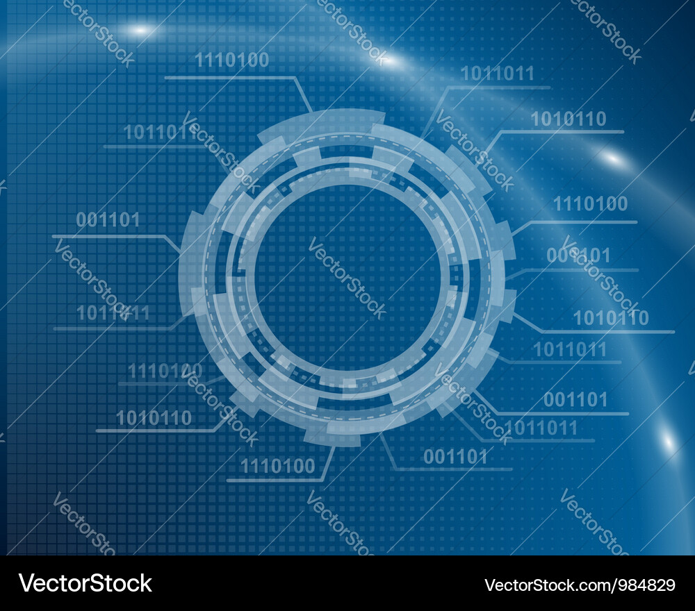 Digital Circuit Technology Vector Image