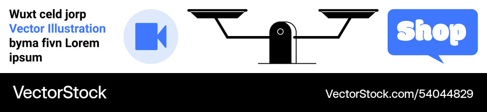 Digital text and icon elements with symbols Vector Image