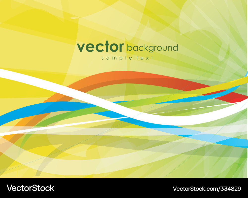 Dynamic Color Wave Background vector image