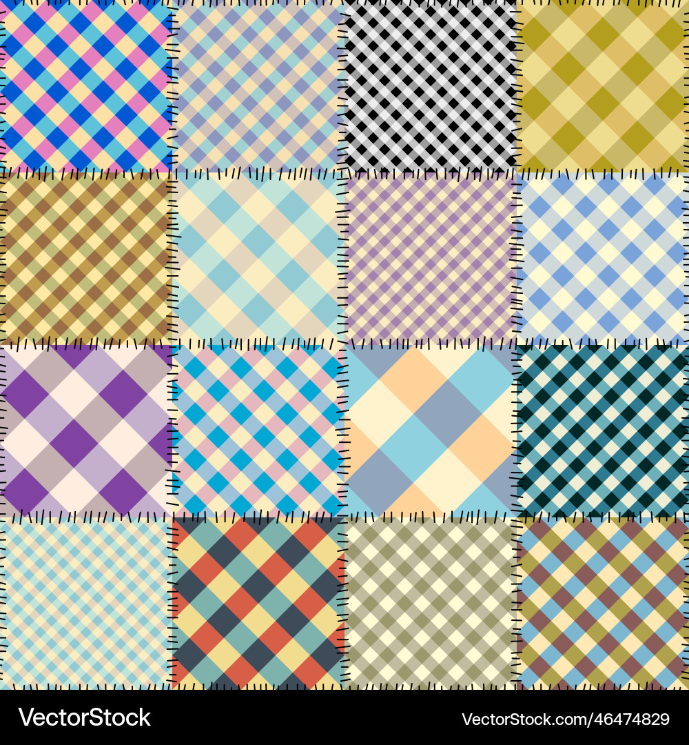 Geometric abstract pattern intersection patchwork Geometric abstract pattern intersection patchwork Vector Image