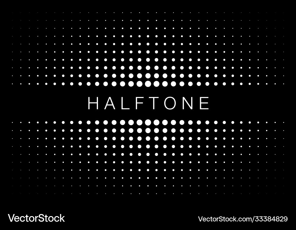 Halftone Gradient Texture Frame vector image