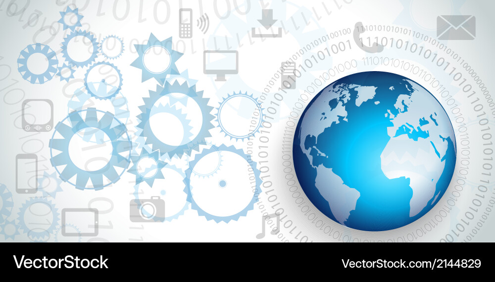 Infographic template for statistic data vector image