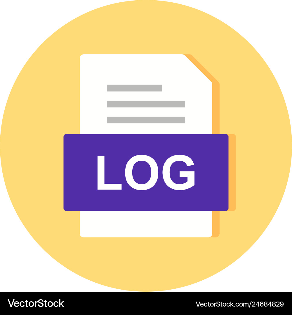 Log file document icon vector image