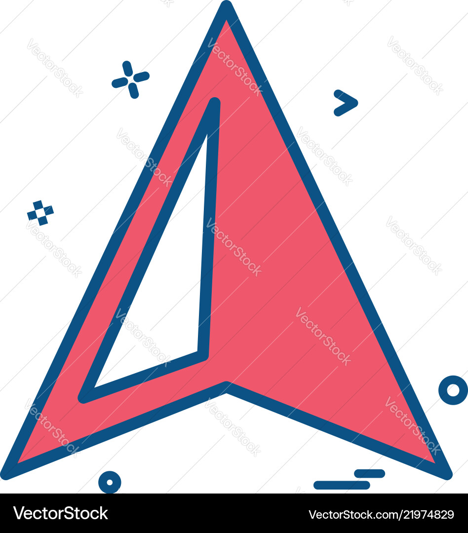 Map location mobile navagation icon design Map location mobile navagation icon design Vector Image