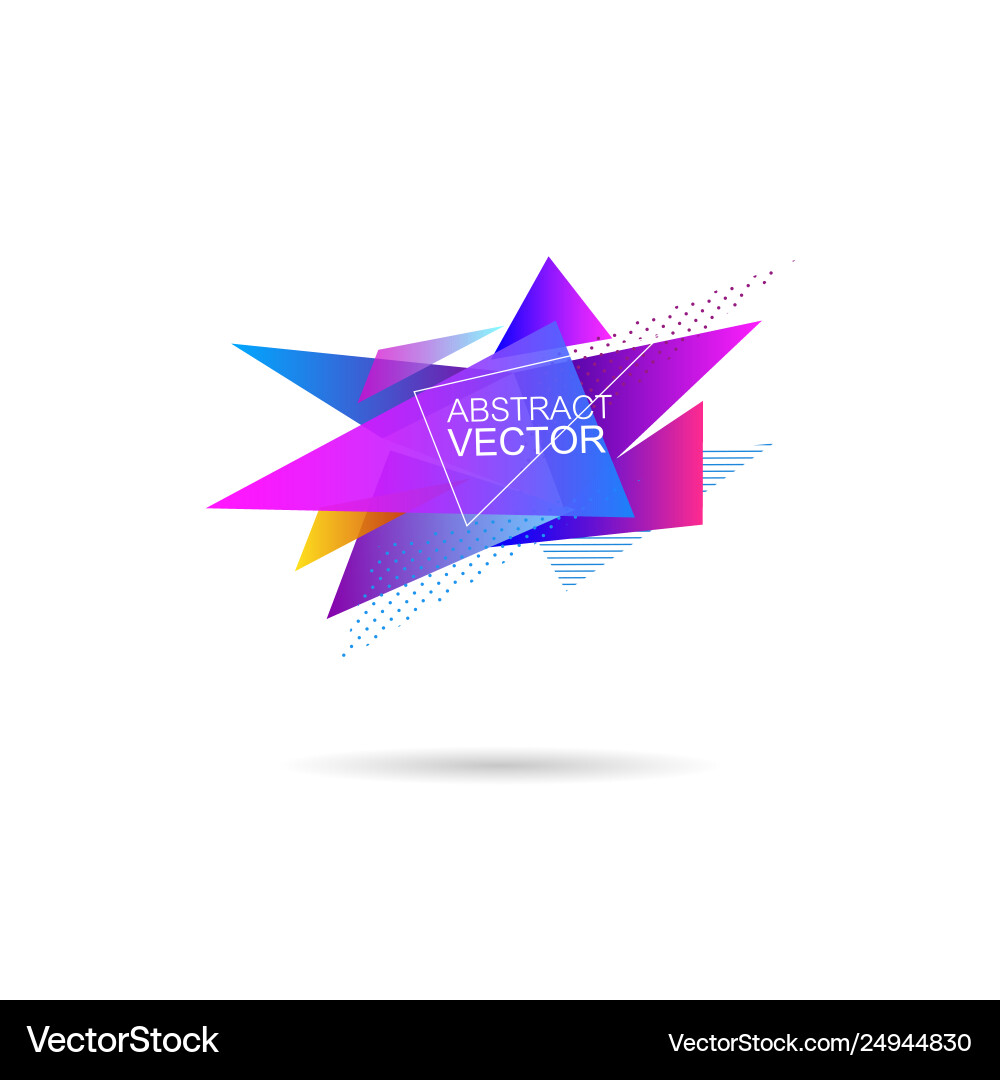 Abstract Triangle Shape Template vector image