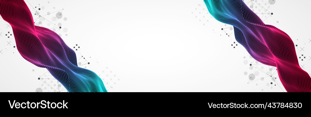 Abstract wave is made in a frame style Abstract wave is made in a frame style Vector Image