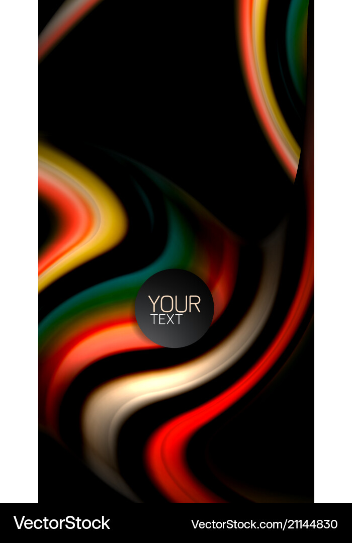 Blur color wave lines abstract background Vector Image