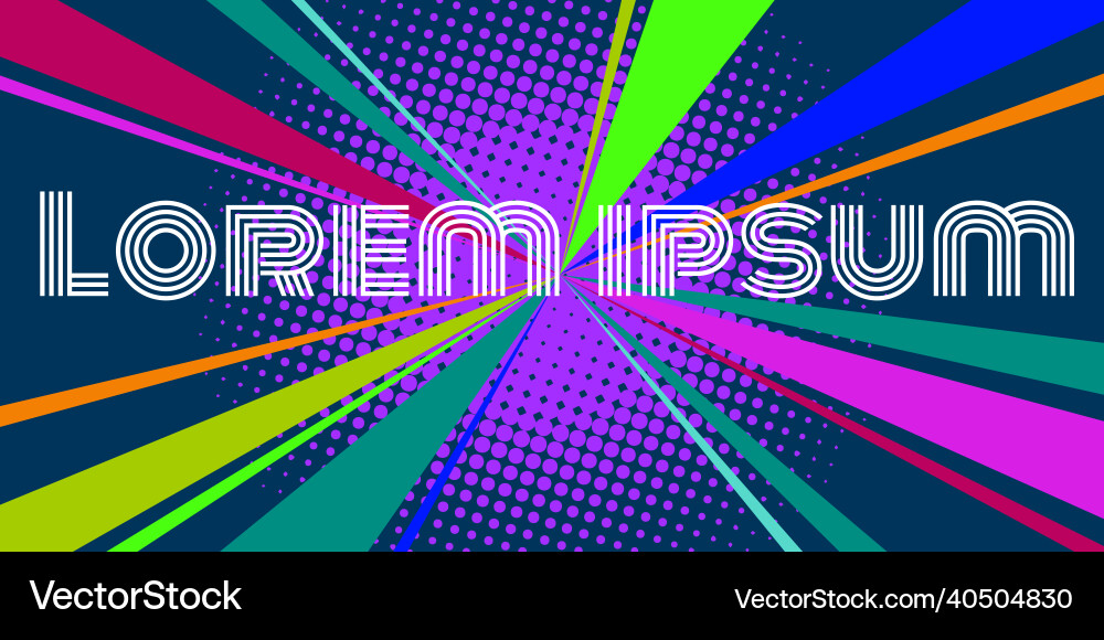Colored triangular rays disco background retro Colored triangular rays disco background retro vector image