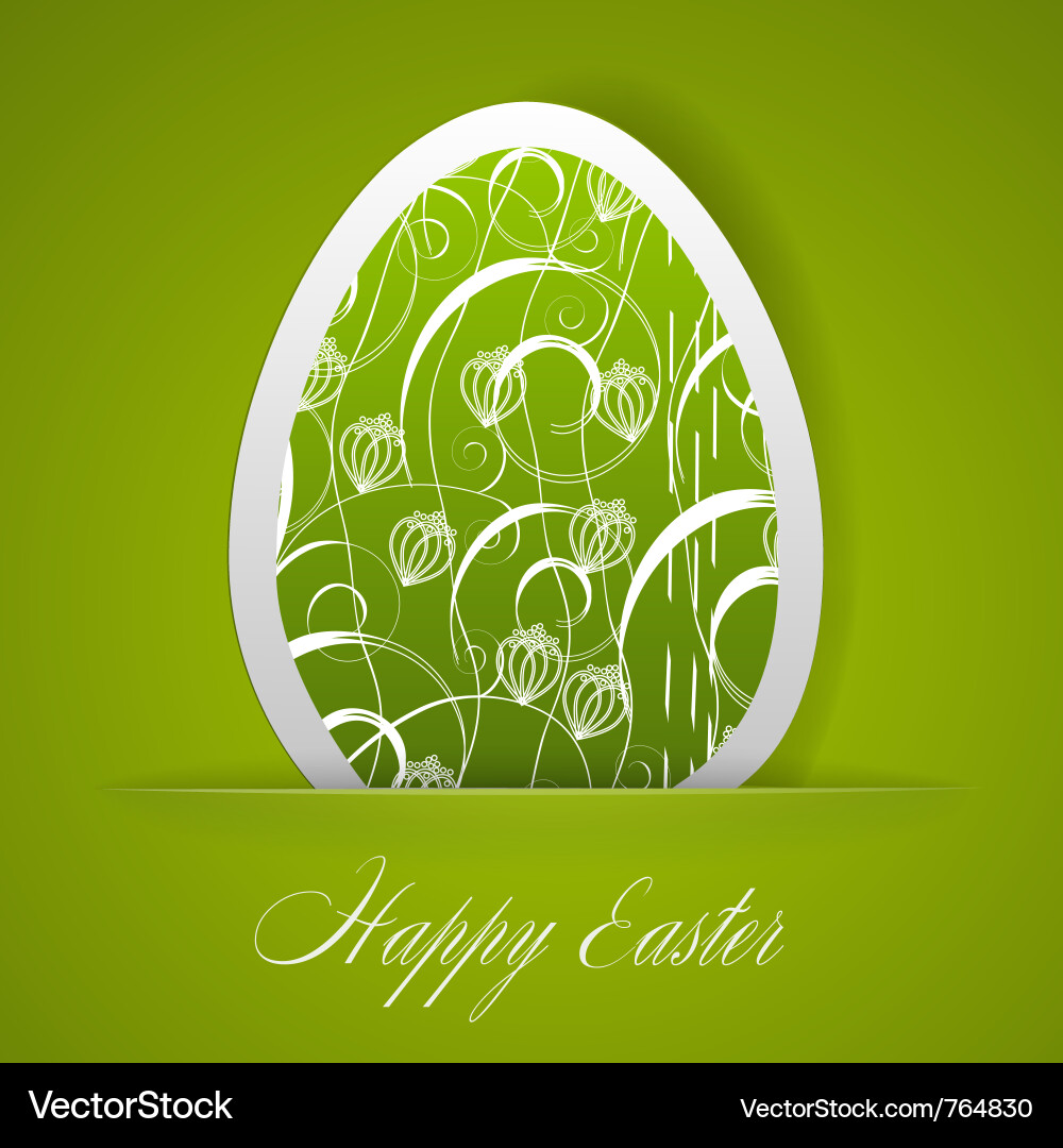 Easter Celebration Card Vector Image