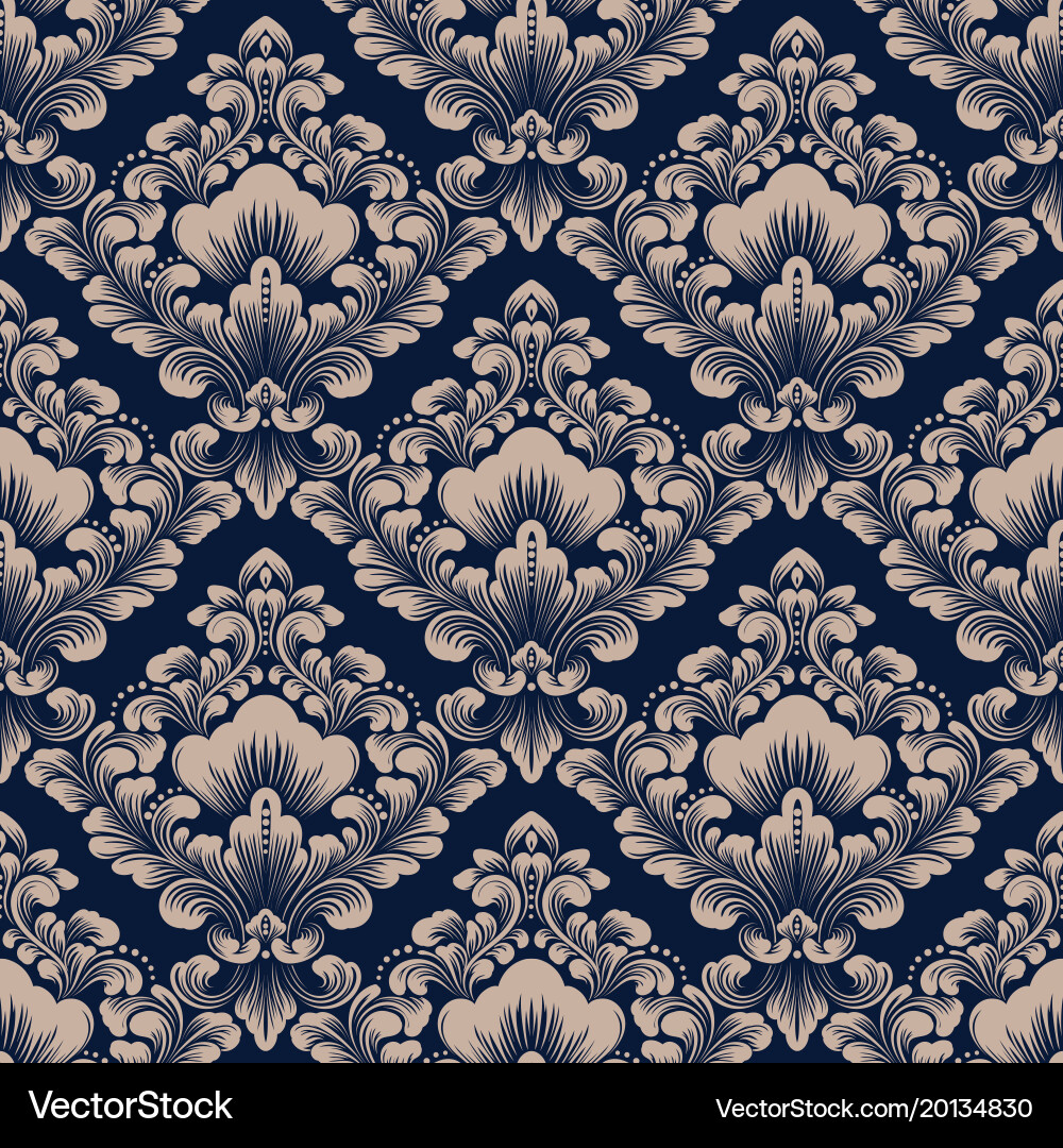Elegant Damask Pattern Vector Image