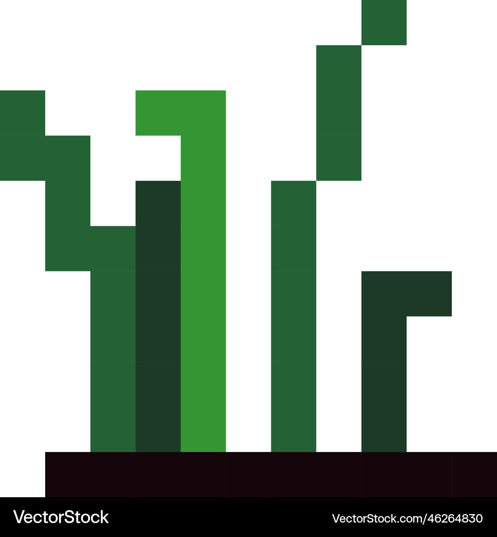 Flora and botany for retro pixel games design Flora and botany for retro pixel games design vector image