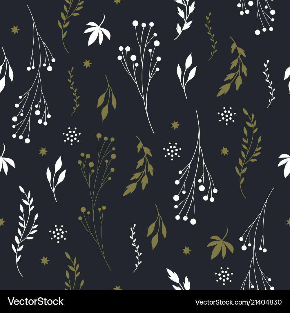 Floral Botanical Pattern vector image