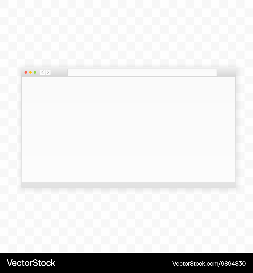 Modern Browser Window Template vector image