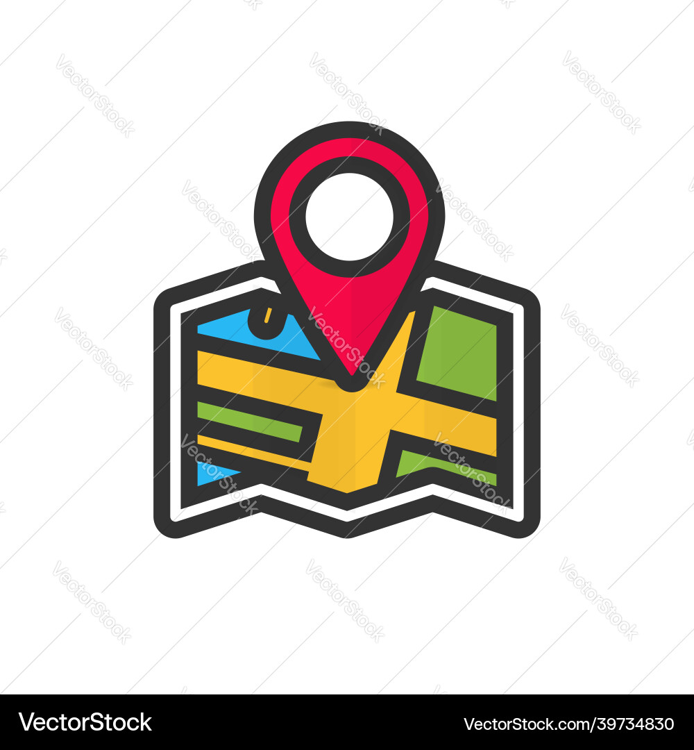 Pointer icon direction label marker sign Pointer icon direction label marker sign vector image