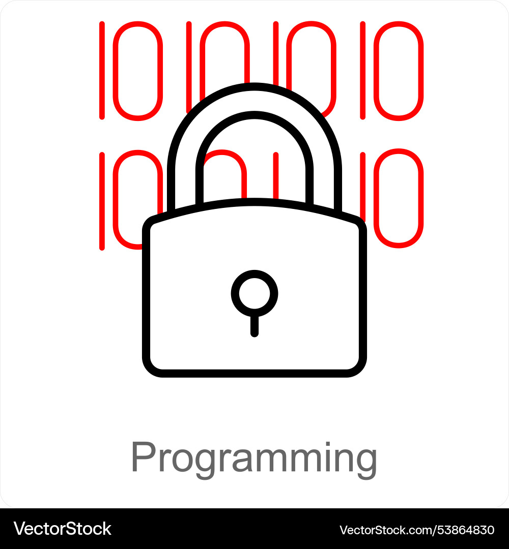 Programming and coding icon concept Vector Image