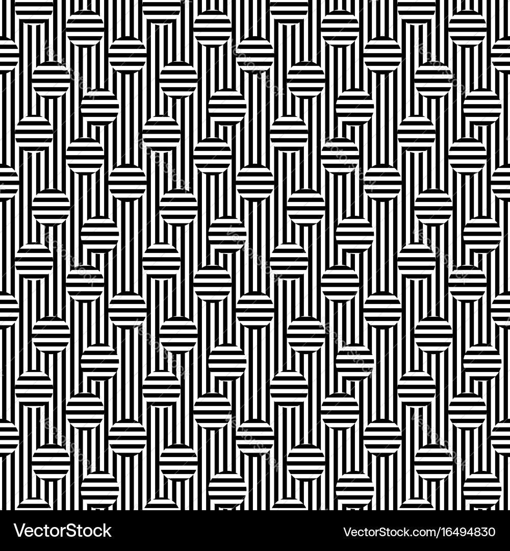 Seamless pattern striped texture horizontal line vector image