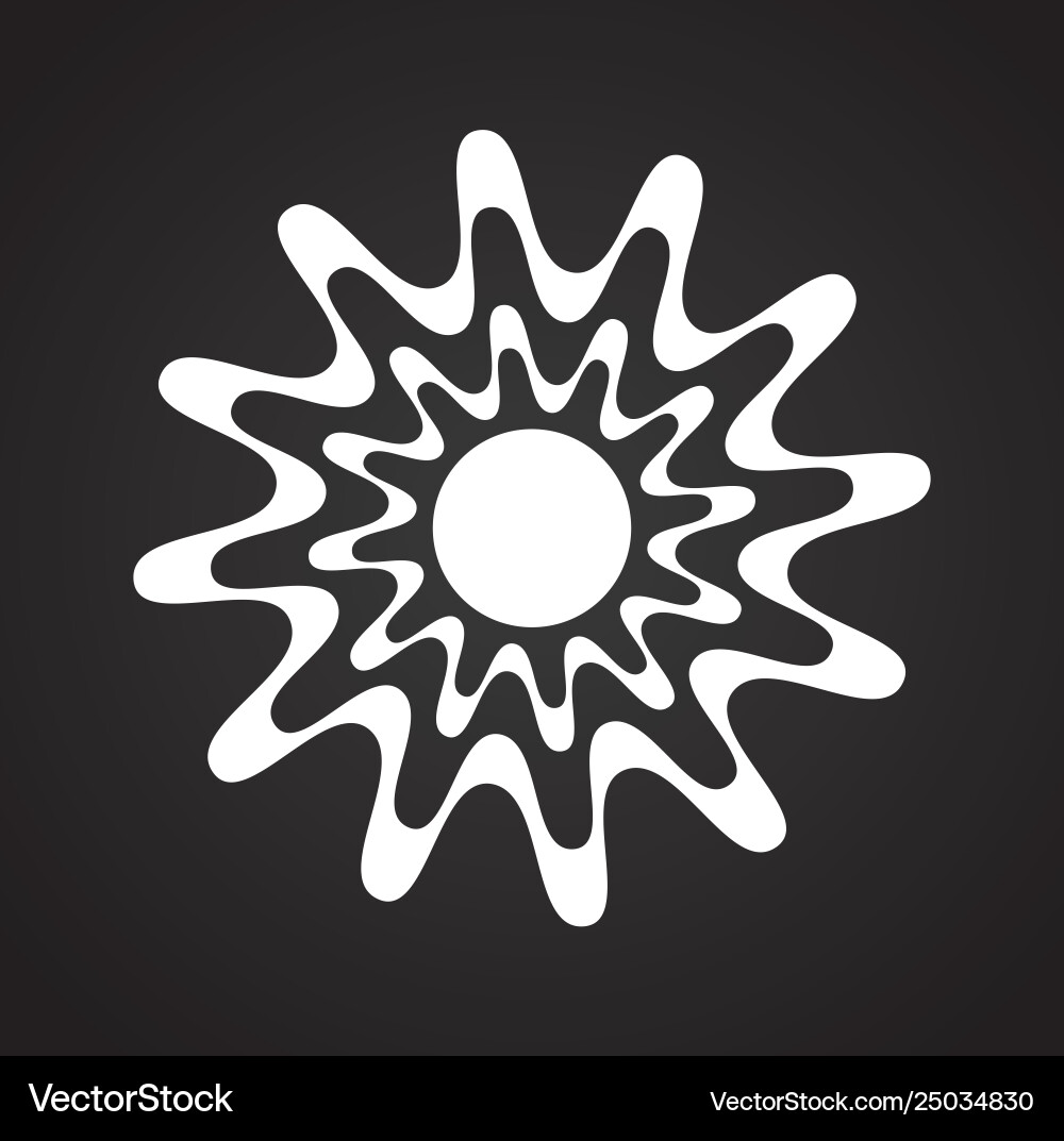 Sun icon on background for graphic and web design Vector Image