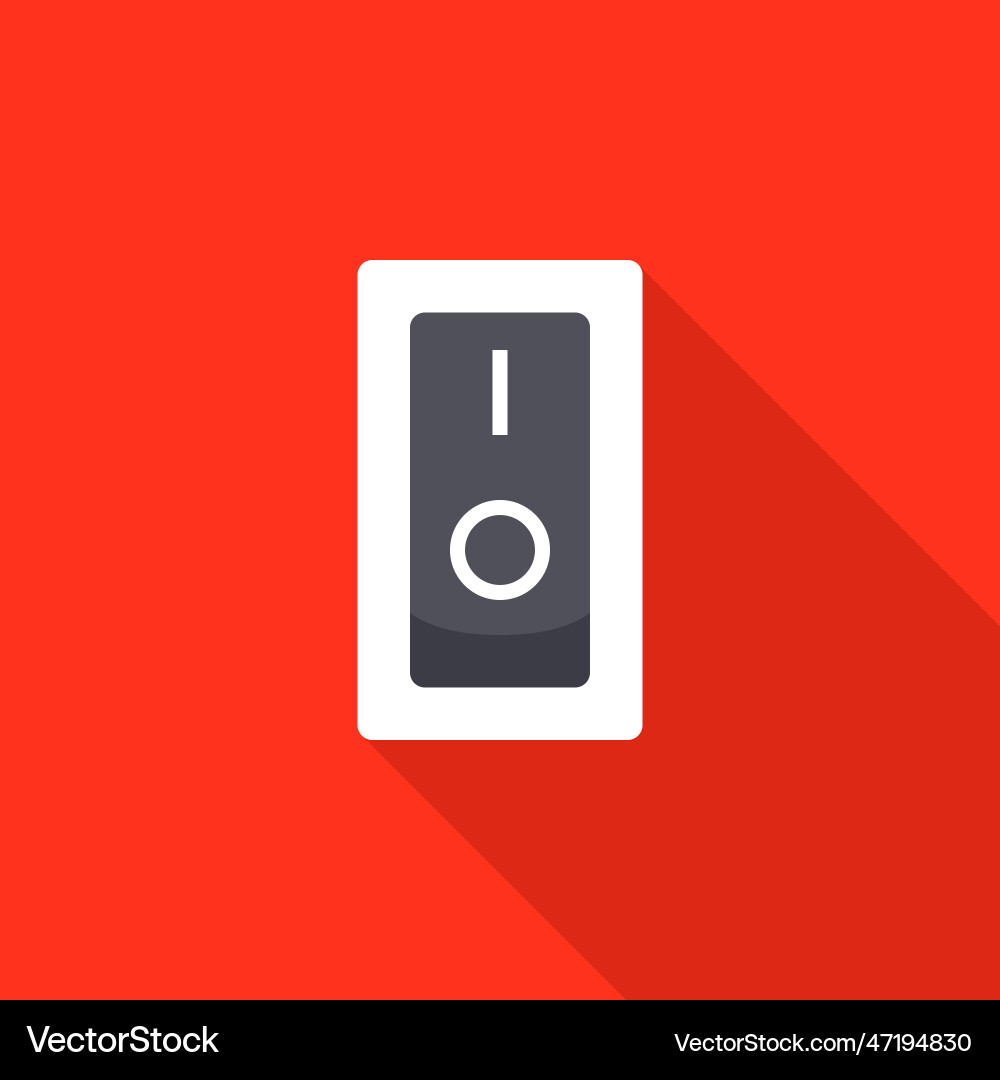 Switch button or turn on off power Vector Image