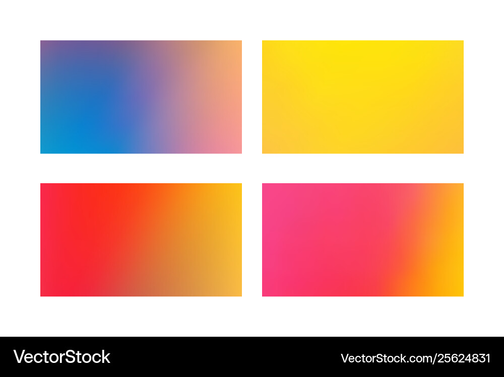 Abstract colored blurred gradient mesh background vector image