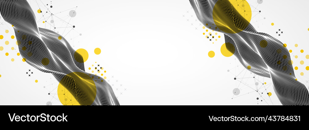 Abstract wave is made in a frame style Abstract wave is made in a frame style vector image