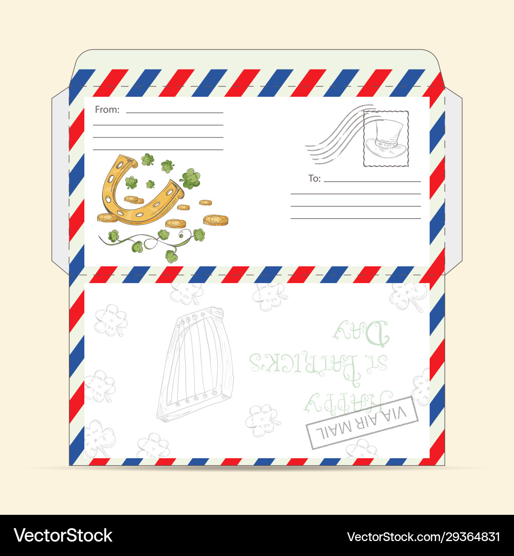 Design a ready-to-print layout mail Design a ready-to-print layout mail vector image