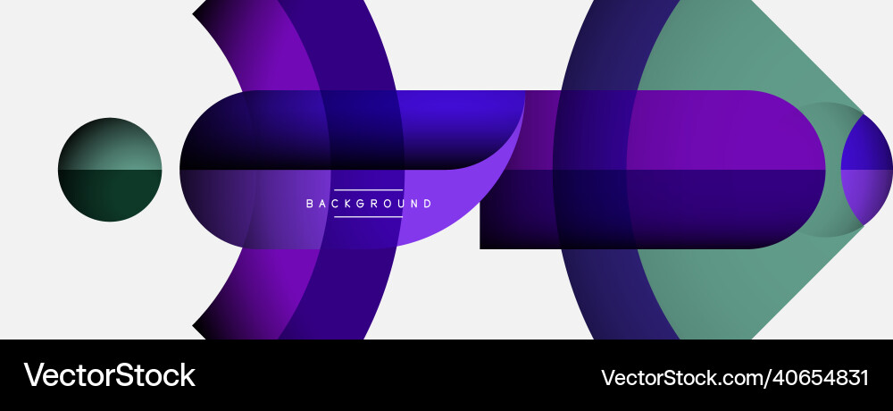 Geometric abstract background round shapes Geometric abstract background round shapes vector image