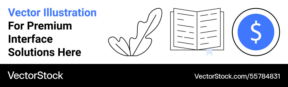 Minimalist elements highlight content creation Minimalist elements highlight content creation Vector Image
