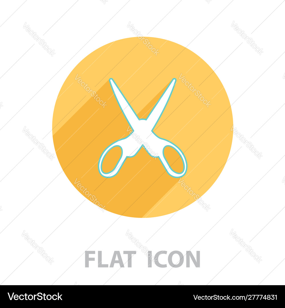 Scissors line icon Vector Image