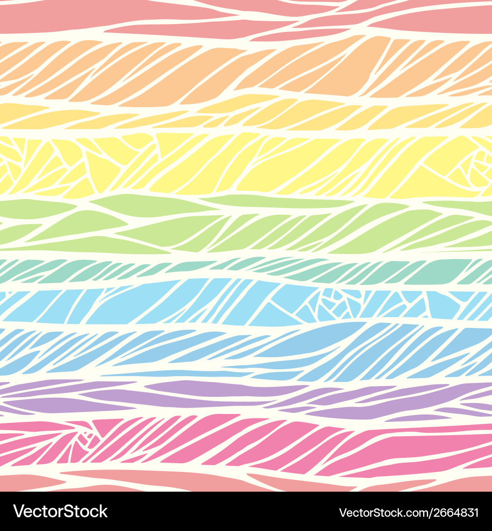 Seamless pattern with colorful hand drawn abstract vector image
